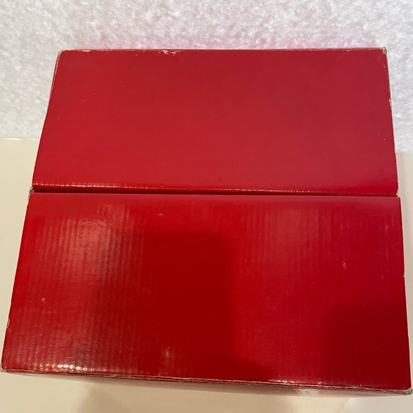 GORHAM Crystal Christmas Jewel Double Old Fashioned Hand Cut & Painted Glass Set - Picture 11 of 14